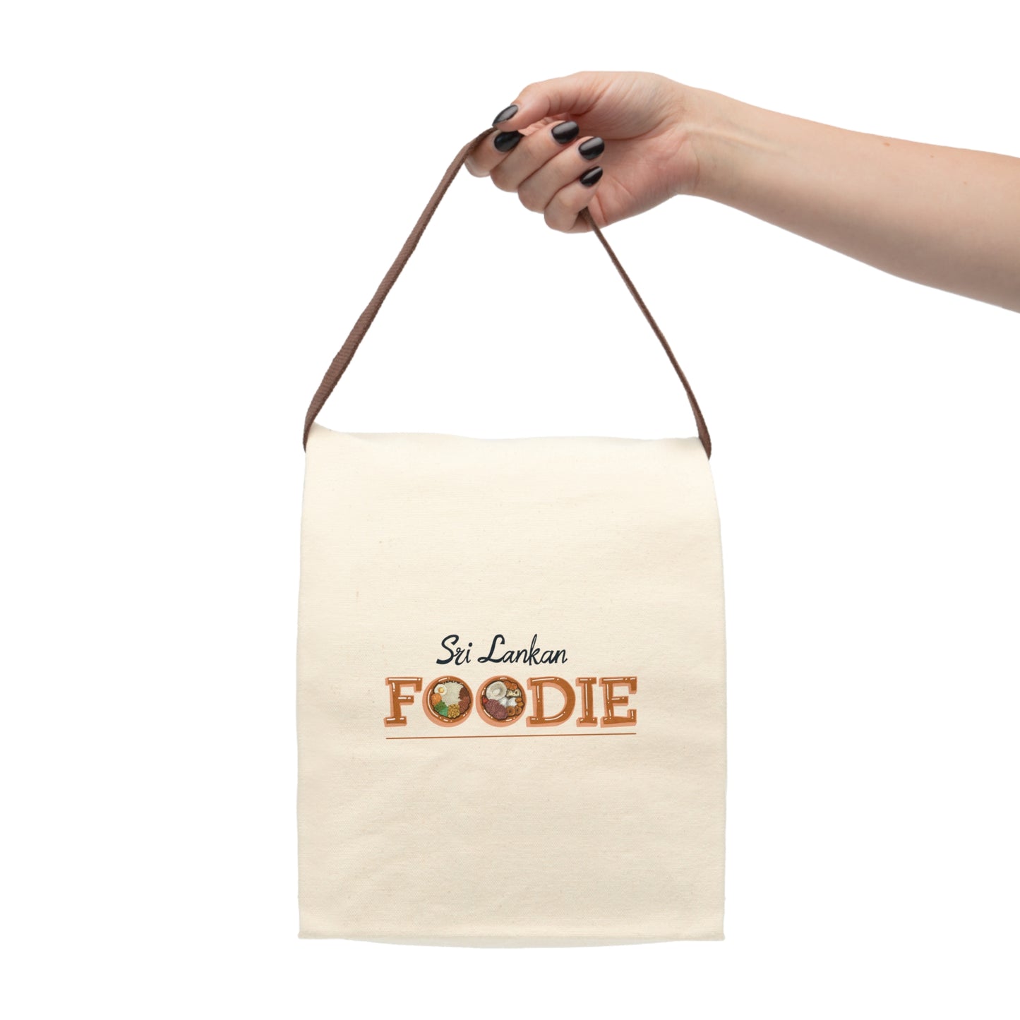 Canvas Lunch Bag With Strap - Sri Lankan Foodie