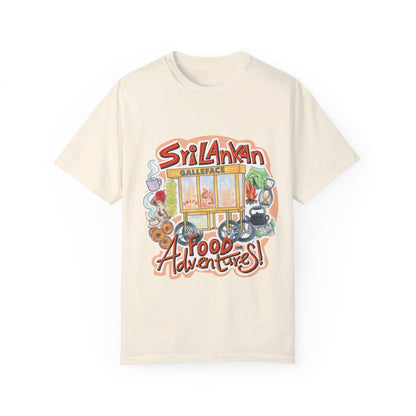 US-Unisex Garment-Dyed T-shirt -Sri Lankan Food Adventure