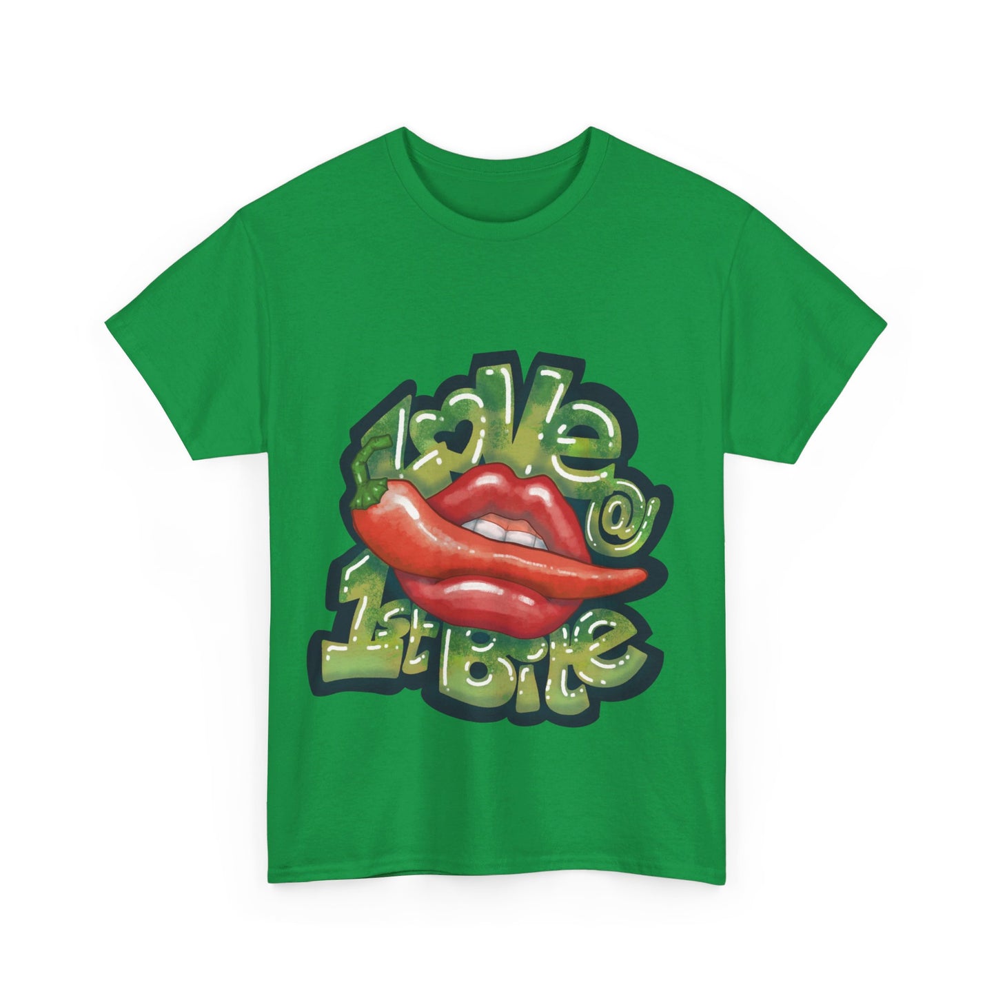 AU_Unisex Heavy Cotton Tee - LOVE @1ST BITE