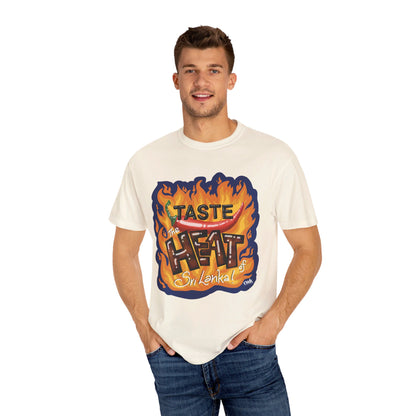 US-Unisex Garment-Dyed T-shirt-TASTE THE HEAT OF SRI LANKA