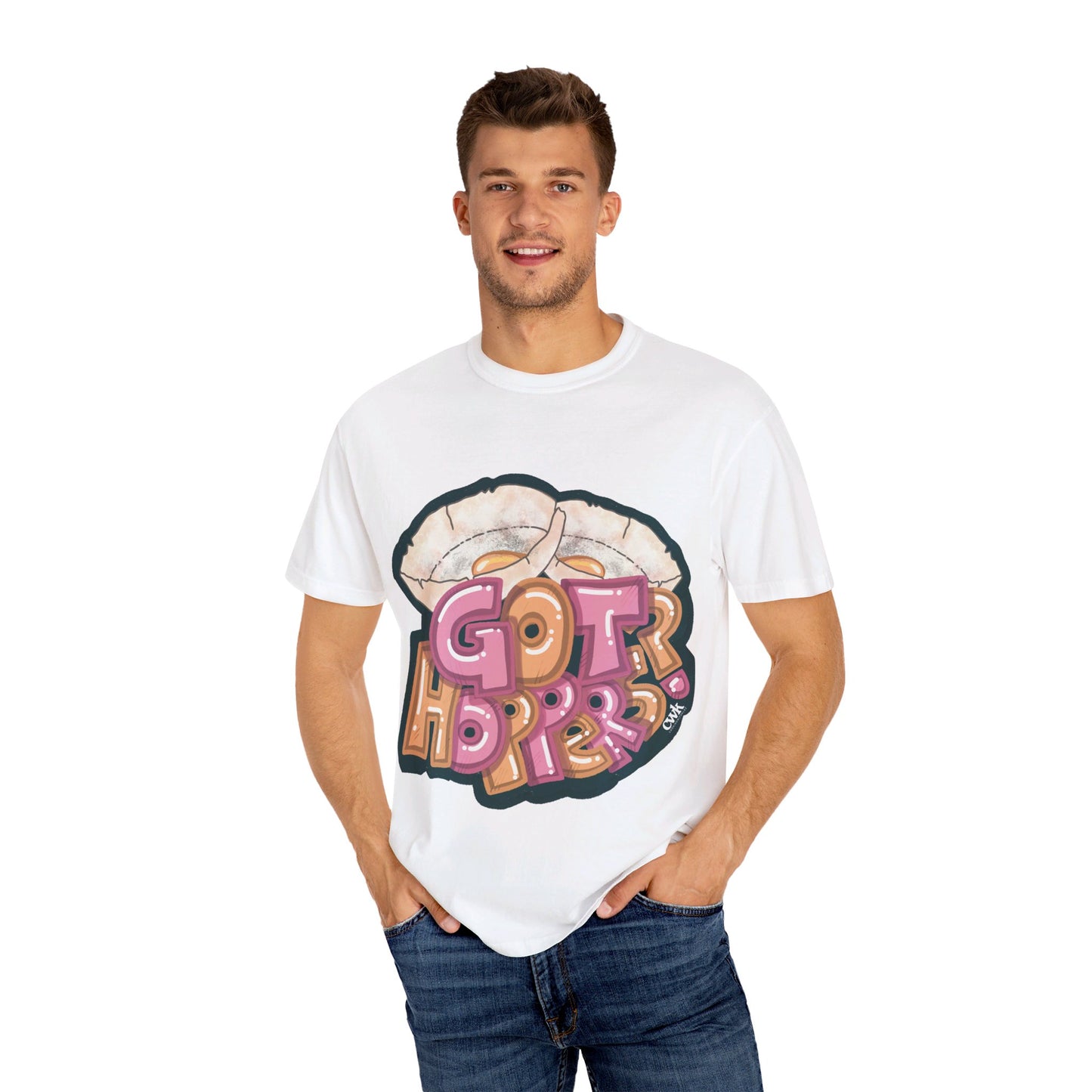 US-Unisex Garment-Dyed T-shirt-GOT HOPPERS?