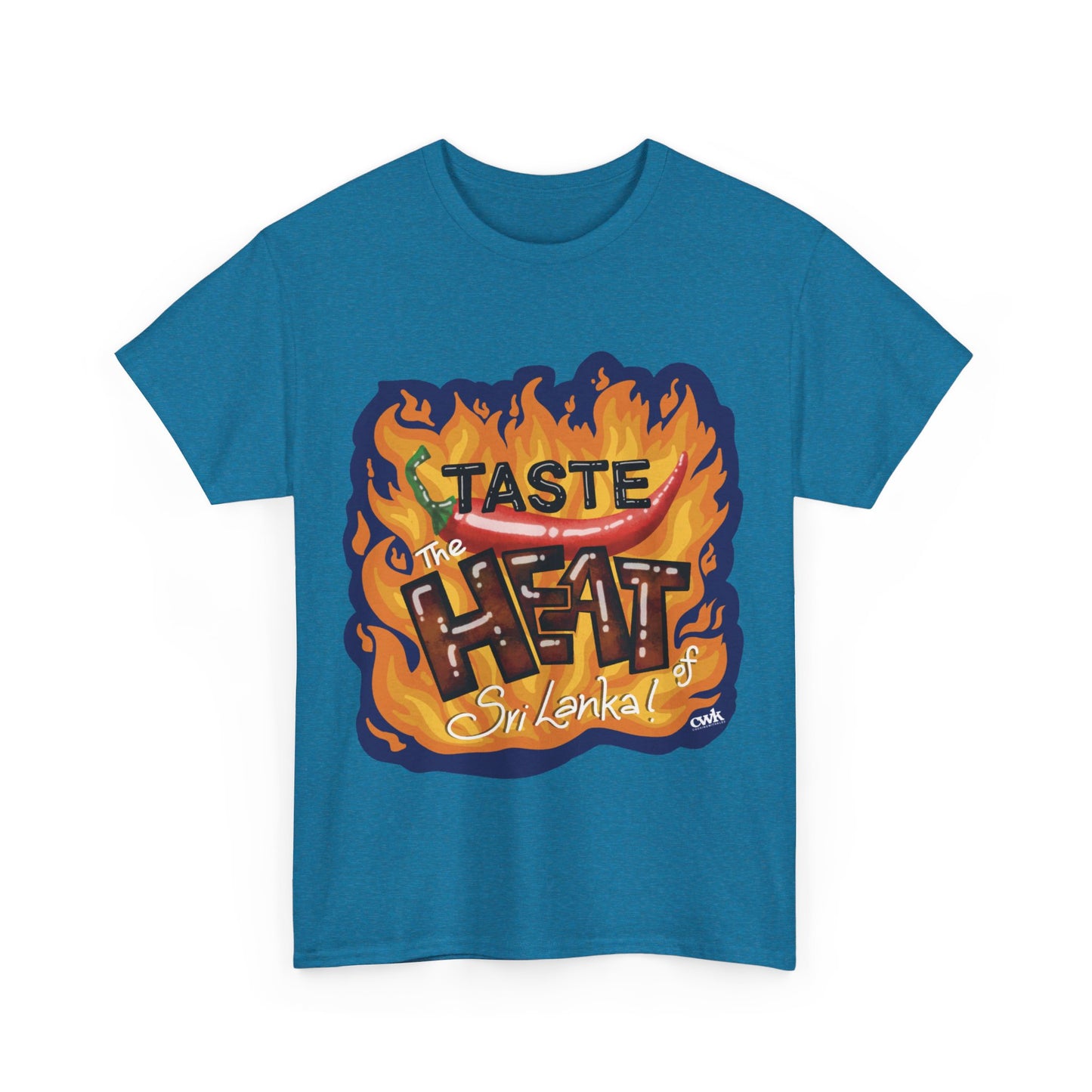 AU_Unisex Heavy Cotton Tee -TASTE THE HEAT OF SRI LANKA