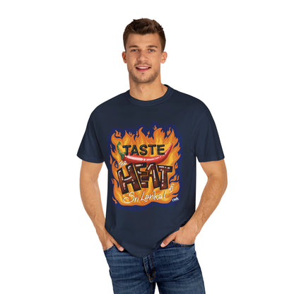 US-Unisex Garment-Dyed T-shirt-TASTE THE HEAT OF SRI LANKA
