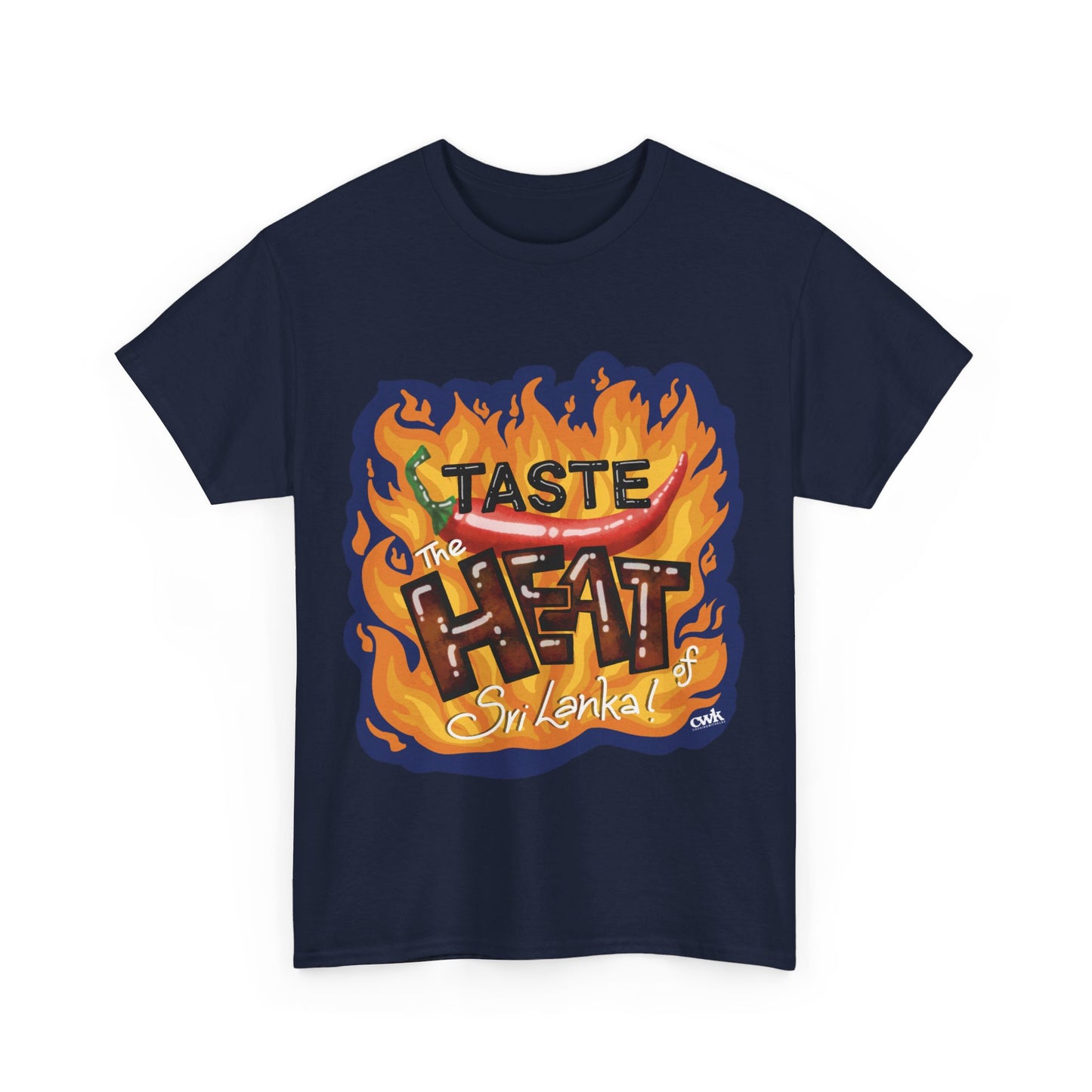 AU_Unisex Heavy Cotton Tee -TASTE THE HEAT OF SRI LANKA