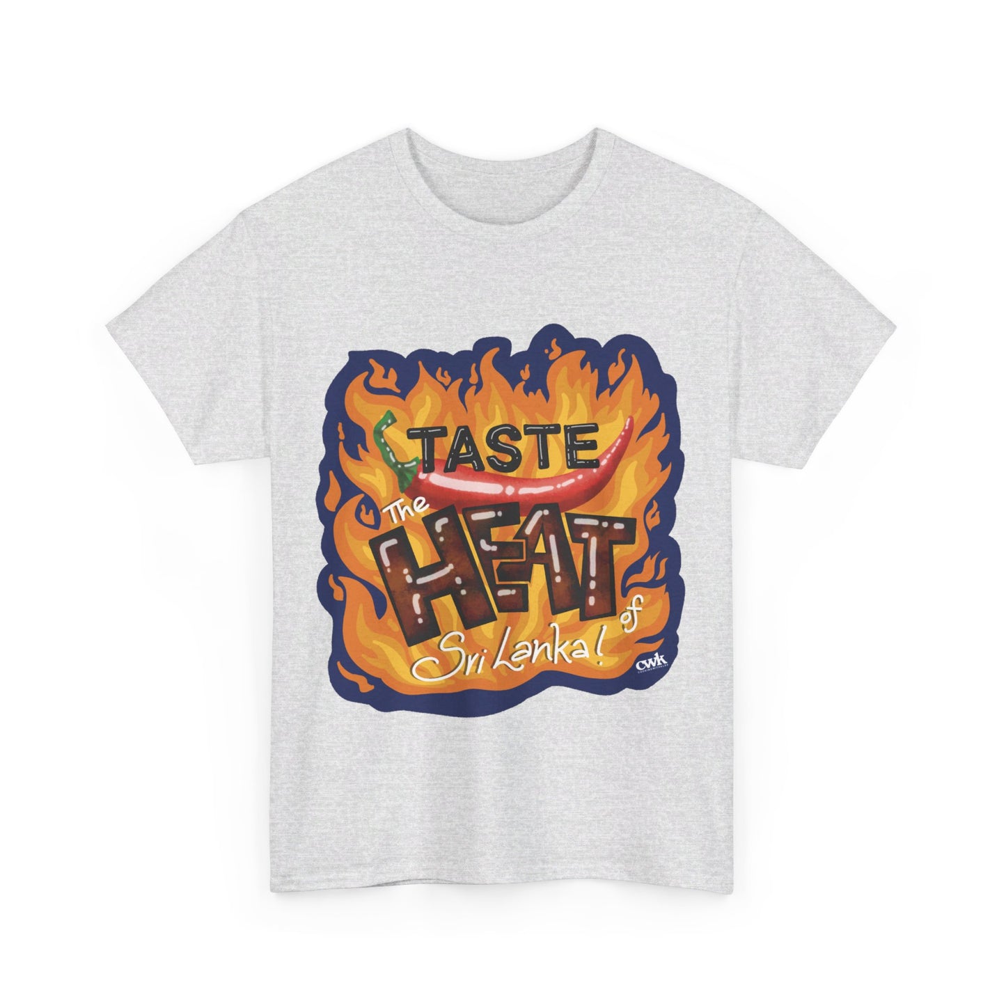 AU_Unisex Heavy Cotton Tee -TASTE THE HEAT OF SRI LANKA