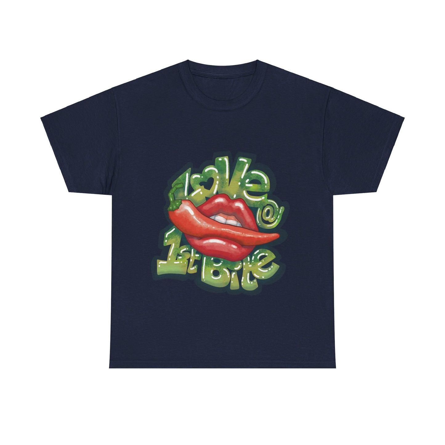 AU_Unisex Heavy Cotton Tee - LOVE @1ST BITE