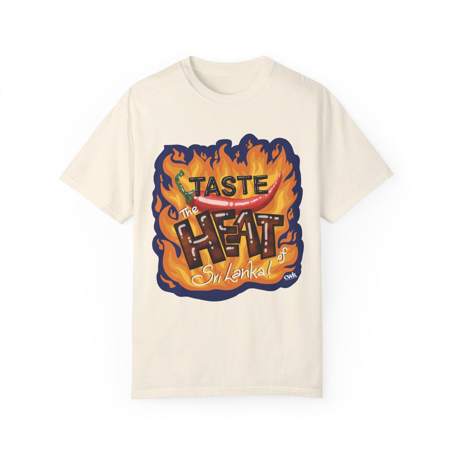 US-Unisex Garment-Dyed T-shirt-TASTE THE HEAT OF SRI LANKA