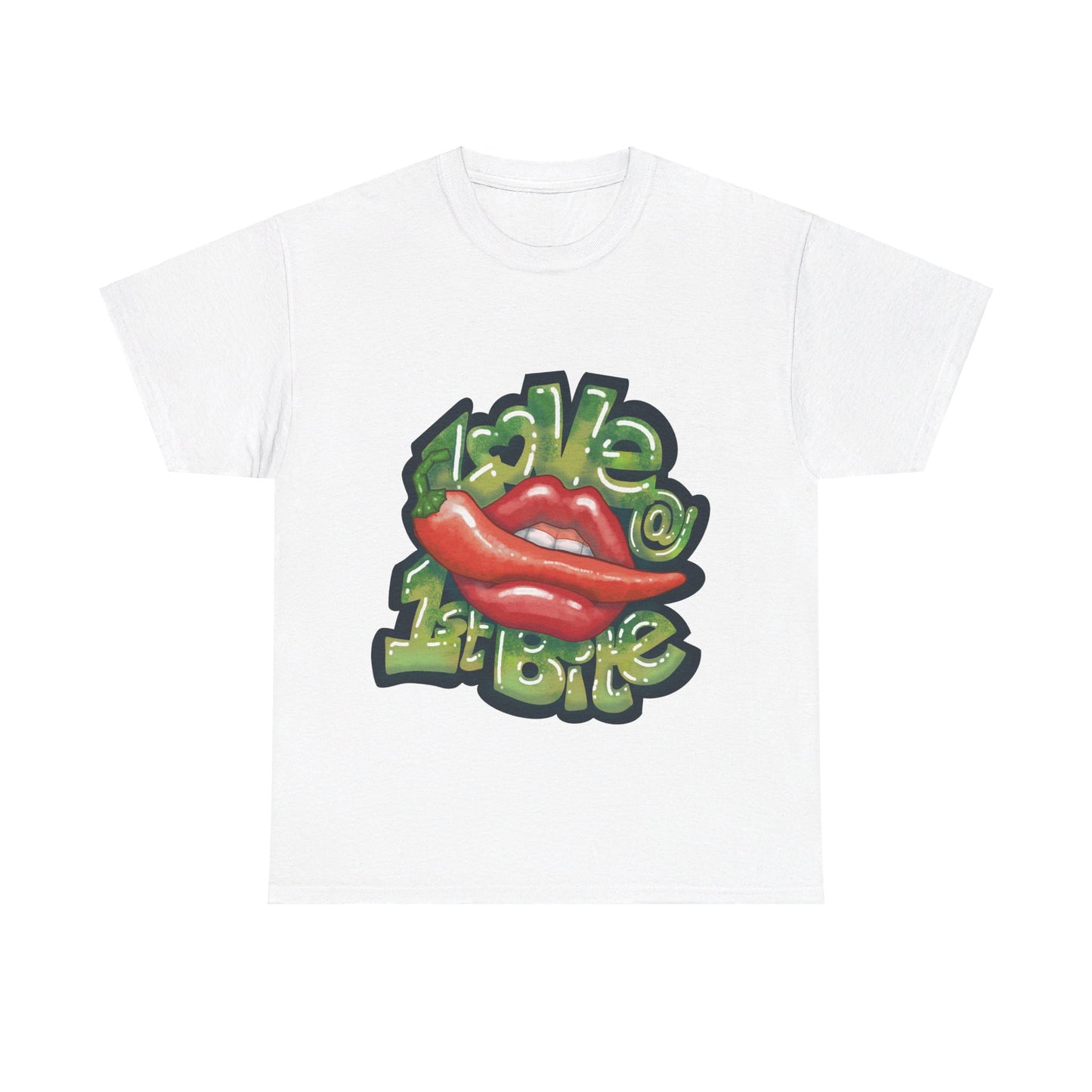 AU_Unisex Heavy Cotton Tee - LOVE @1ST BITE