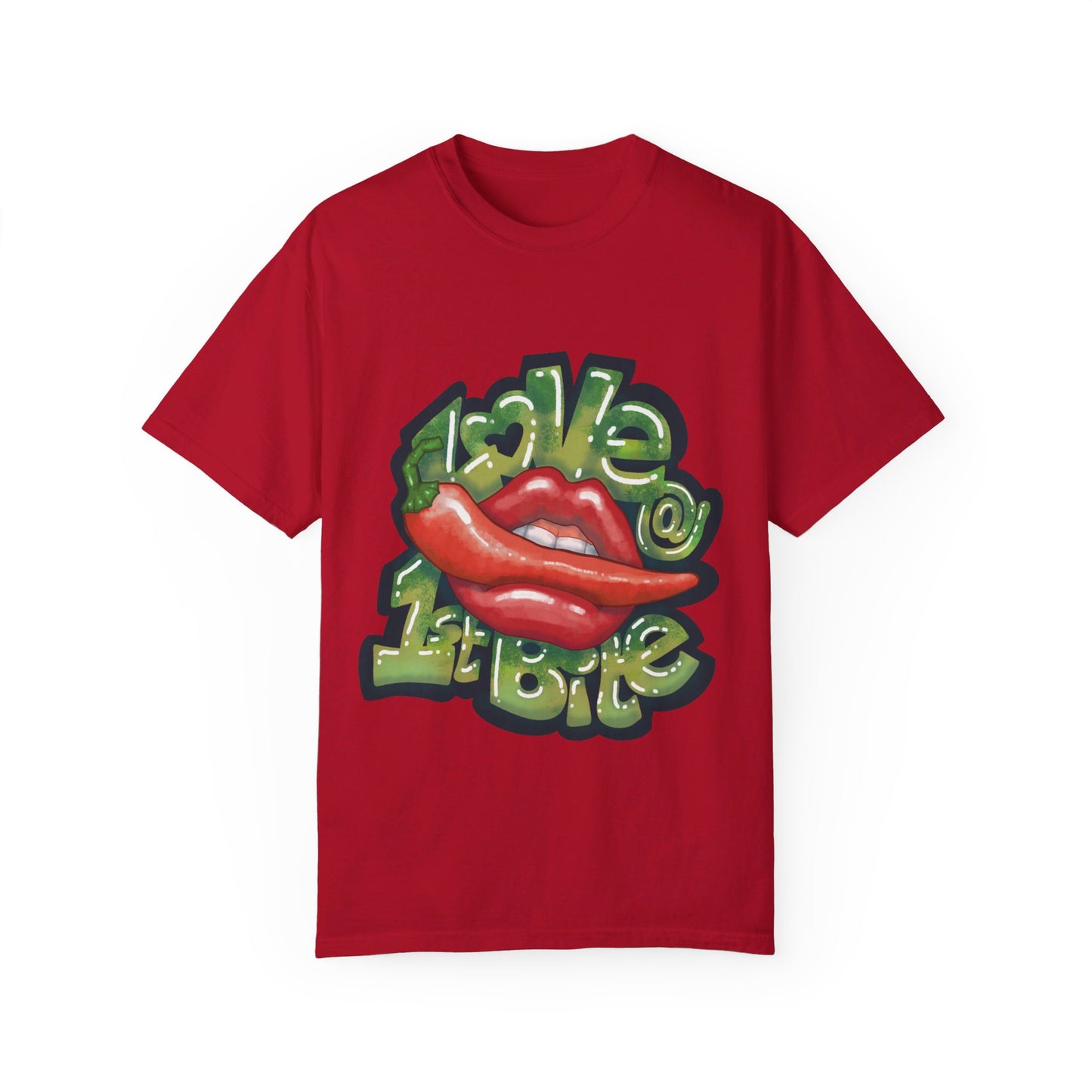 US-Unisex Garment-Dyed T-shirt-LOVE@1ST BITE