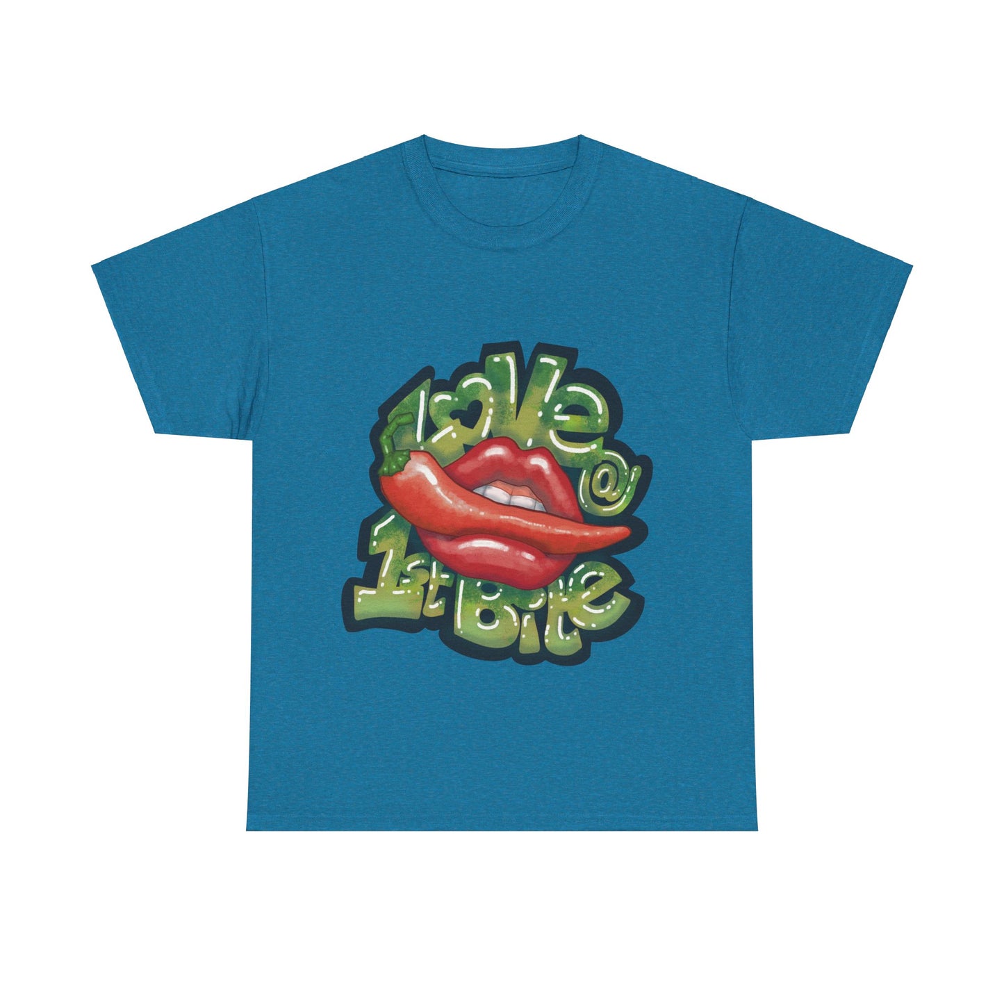 AU_Unisex Heavy Cotton Tee - LOVE @1ST BITE