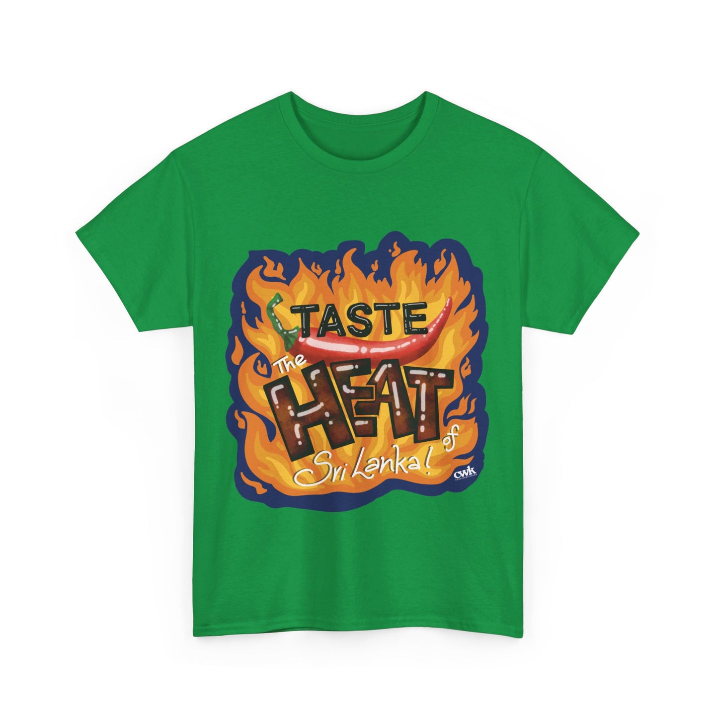AU_Unisex Heavy Cotton Tee -TASTE THE HEAT OF SRI LANKA