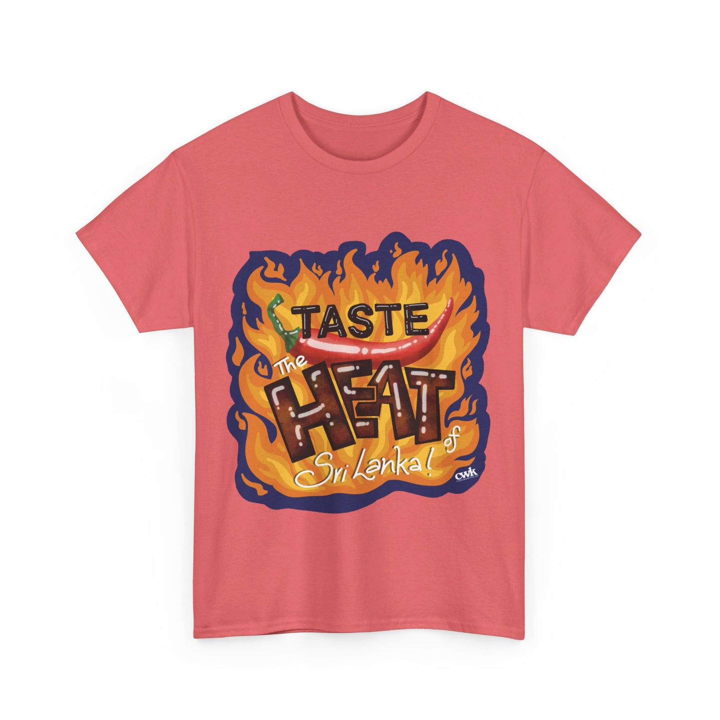AU_Unisex Heavy Cotton Tee -TASTE THE HEAT OF SRI LANKA