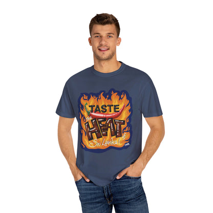 US-Unisex Garment-Dyed T-shirt-TASTE THE HEAT OF SRI LANKA