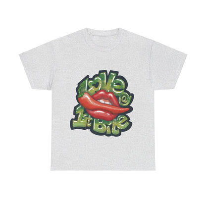 AU_Unisex Heavy Cotton Tee - LOVE @1ST BITE