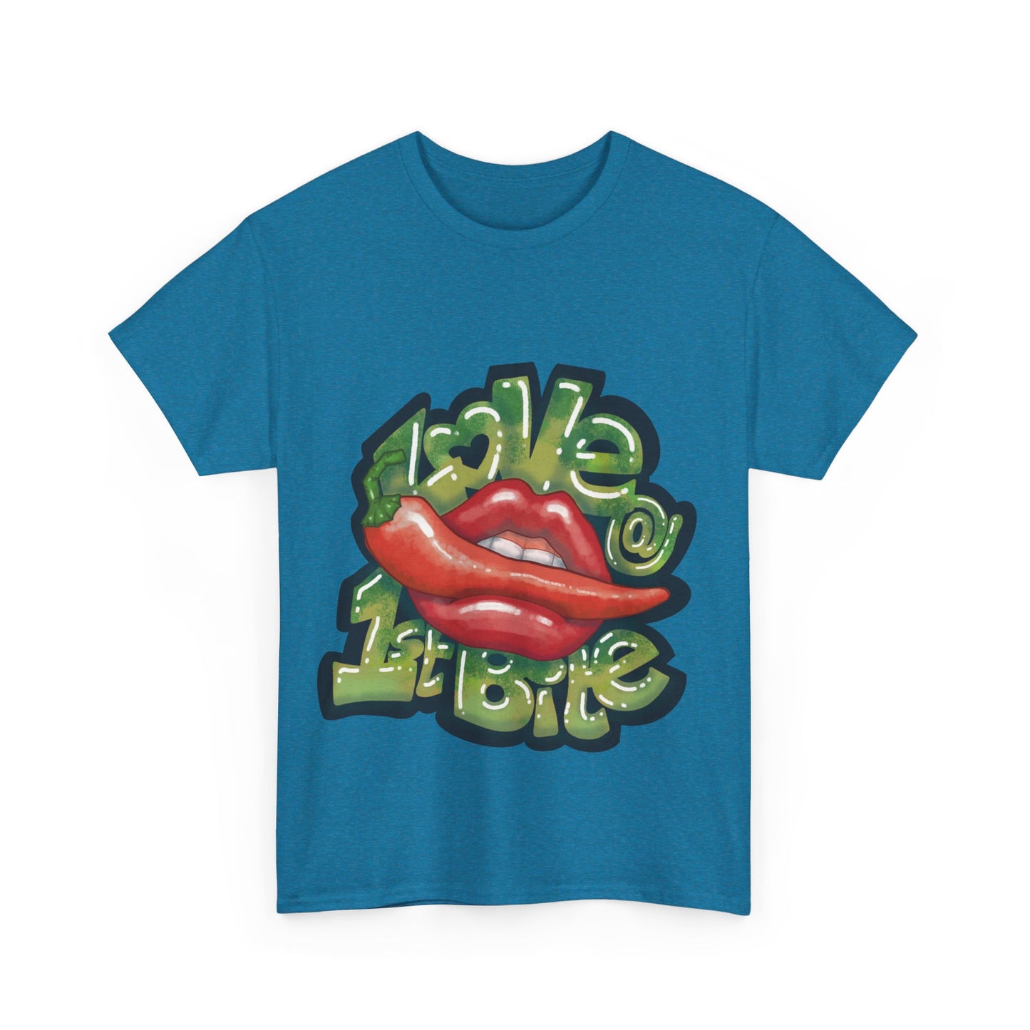 AU_Unisex Heavy Cotton Tee - LOVE @1ST BITE