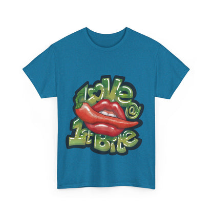 AU_Unisex Heavy Cotton Tee - LOVE @1ST BITE
