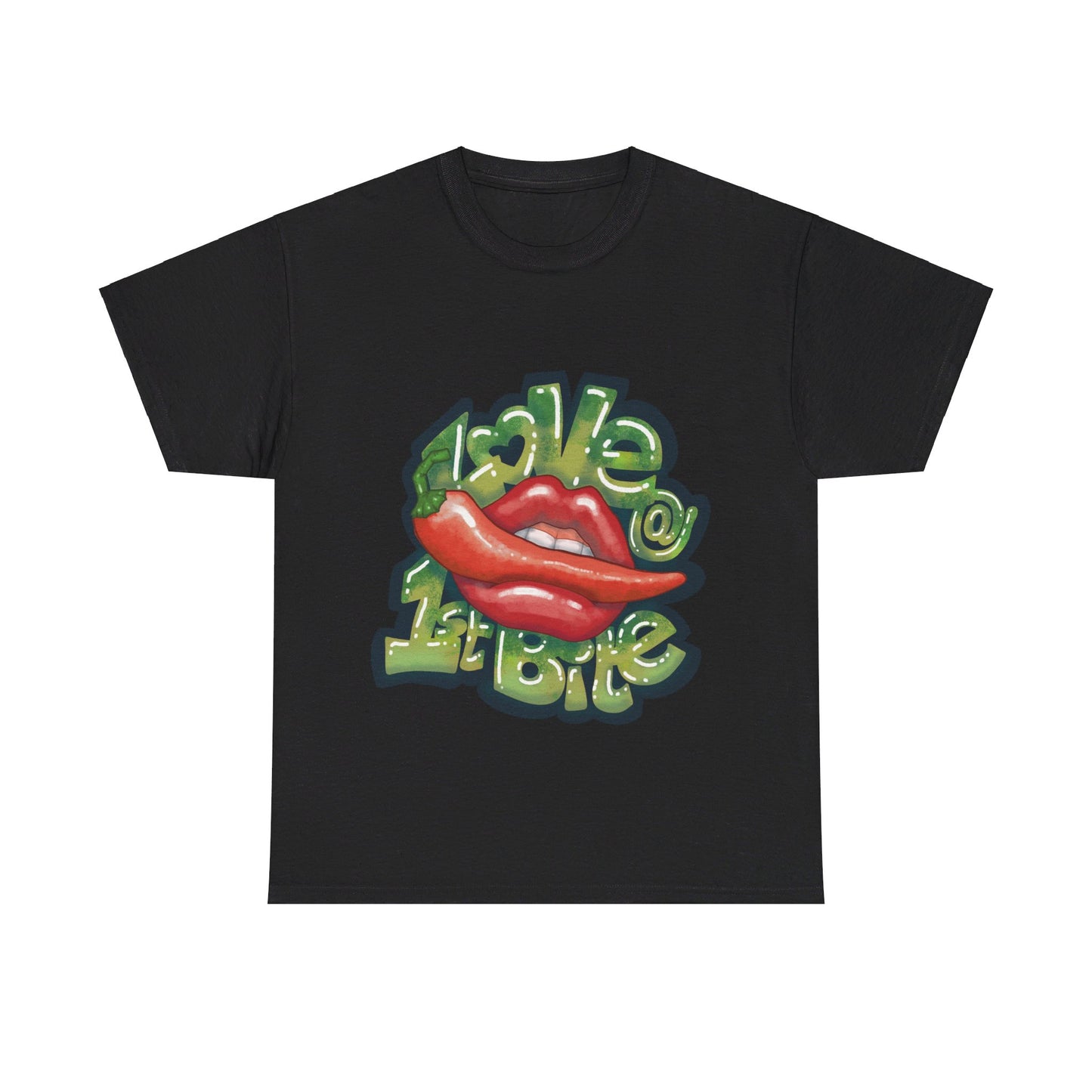 AU_Unisex Heavy Cotton Tee - LOVE @1ST BITE