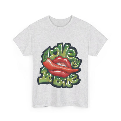 AU_Unisex Heavy Cotton Tee - LOVE @1ST BITE
