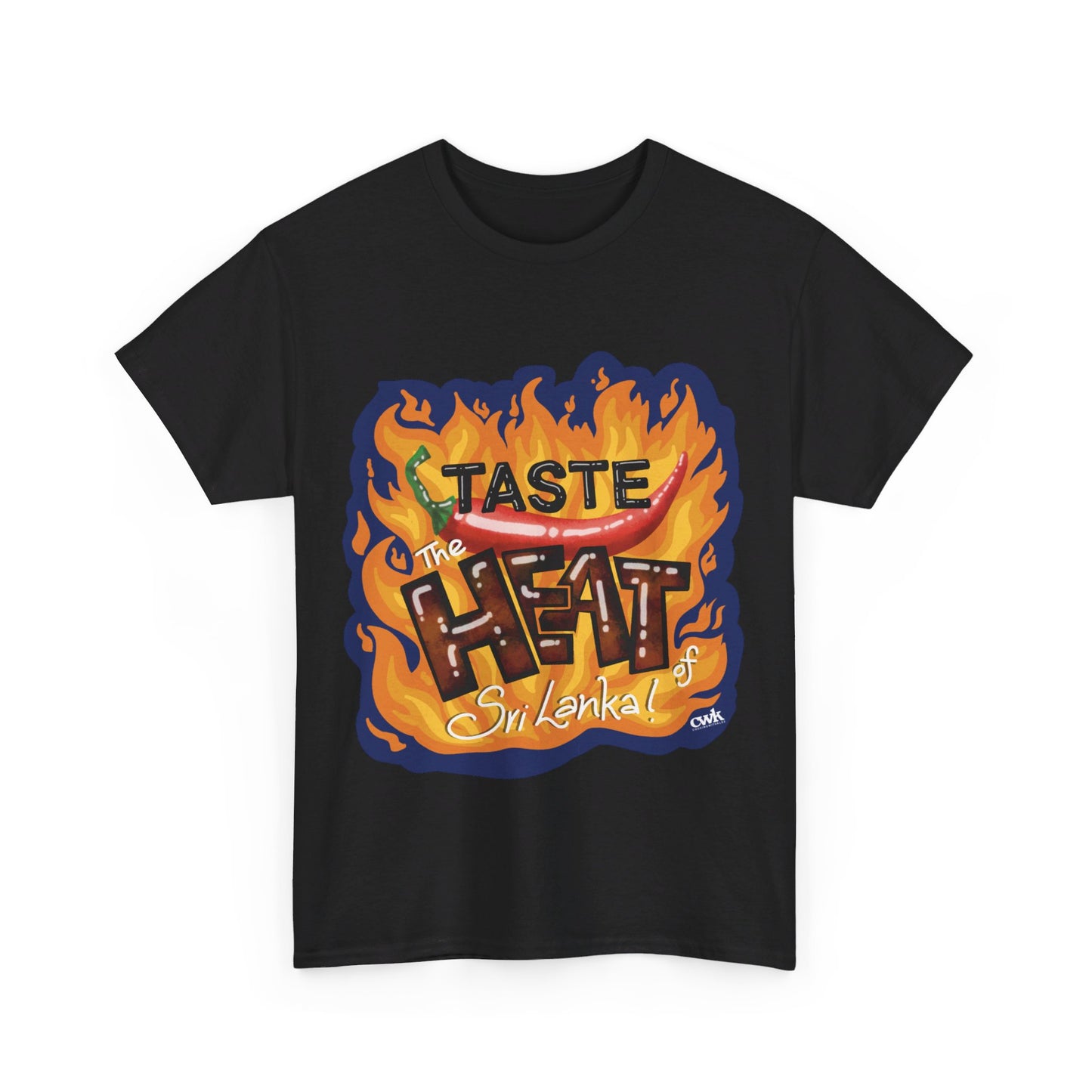 AU_Unisex Heavy Cotton Tee -TASTE THE HEAT OF SRI LANKA