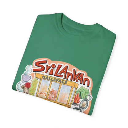 US-Unisex Garment-Dyed T-shirt -Sri Lankan Food Adventure