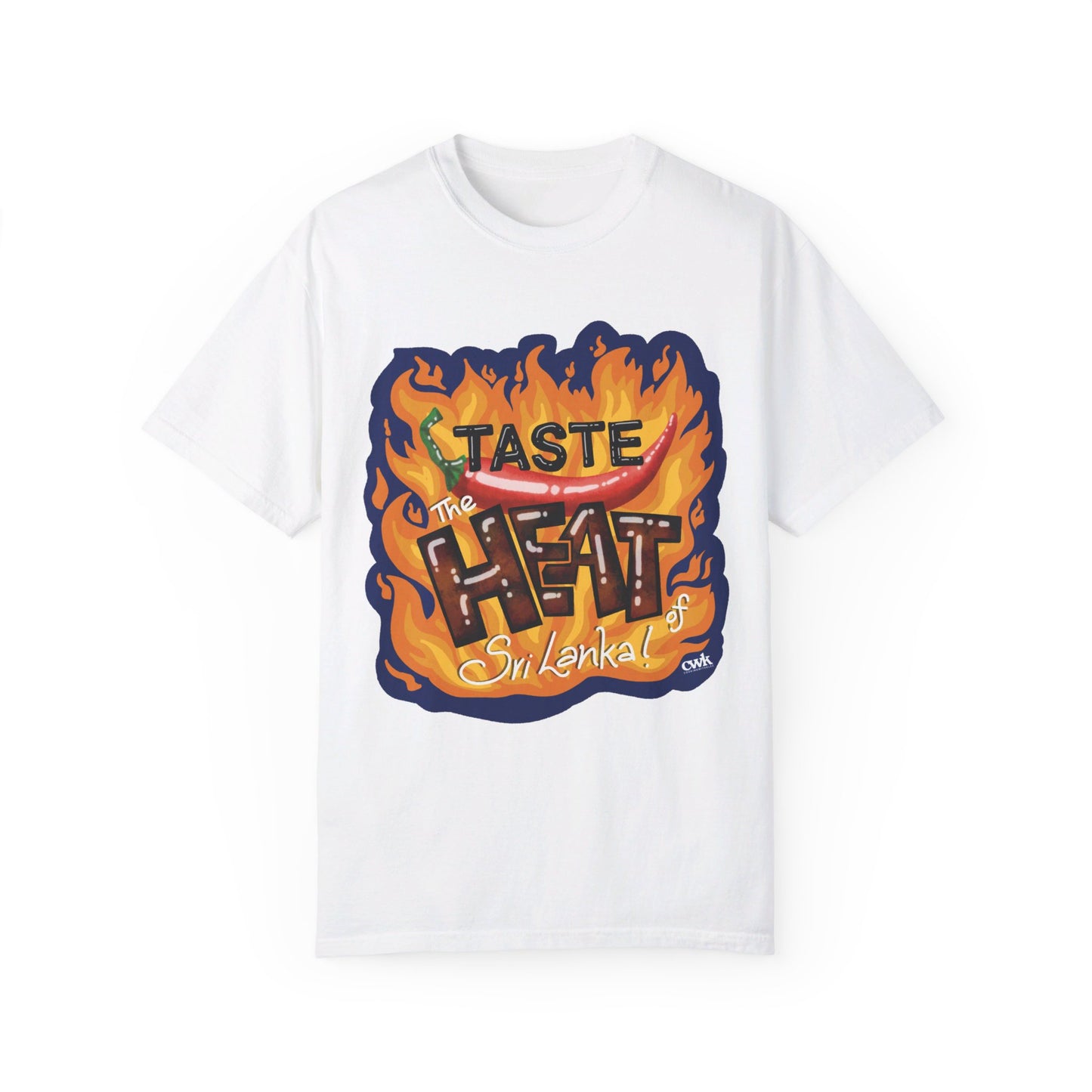 US-Unisex Garment-Dyed T-shirt-TASTE THE HEAT OF SRI LANKA