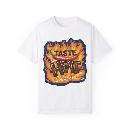 US-Unisex Garment-Dyed T-shirt-TASTE THE HEAT OF SRI LANKA