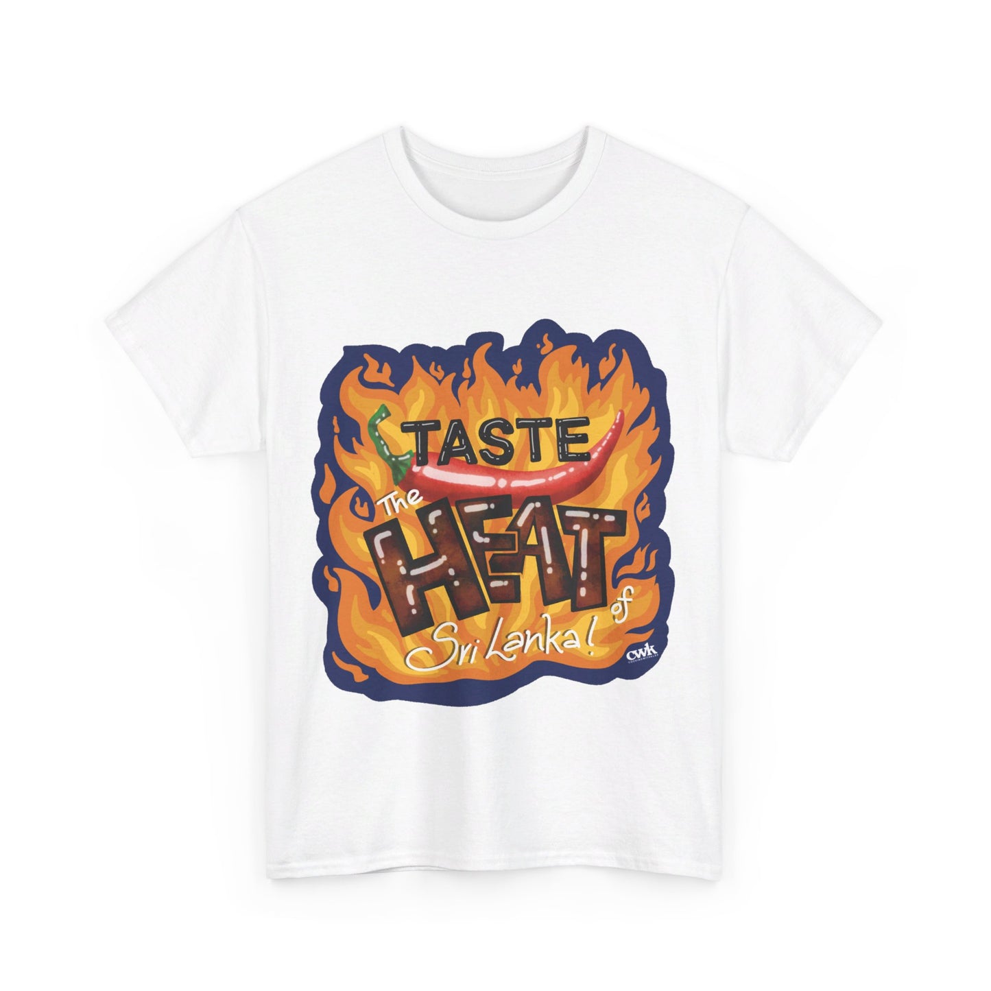 AU_Unisex Heavy Cotton Tee -TASTE THE HEAT OF SRI LANKA