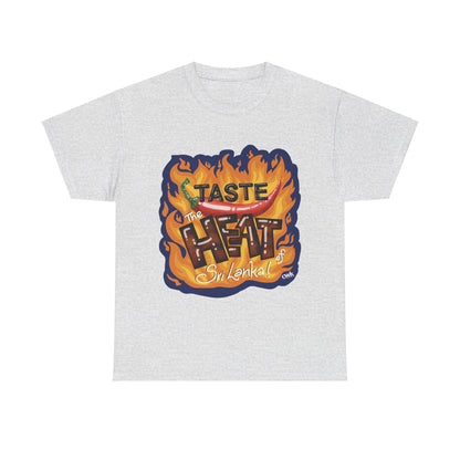 AU_Unisex Heavy Cotton Tee -TASTE THE HEAT OF SRI LANKA