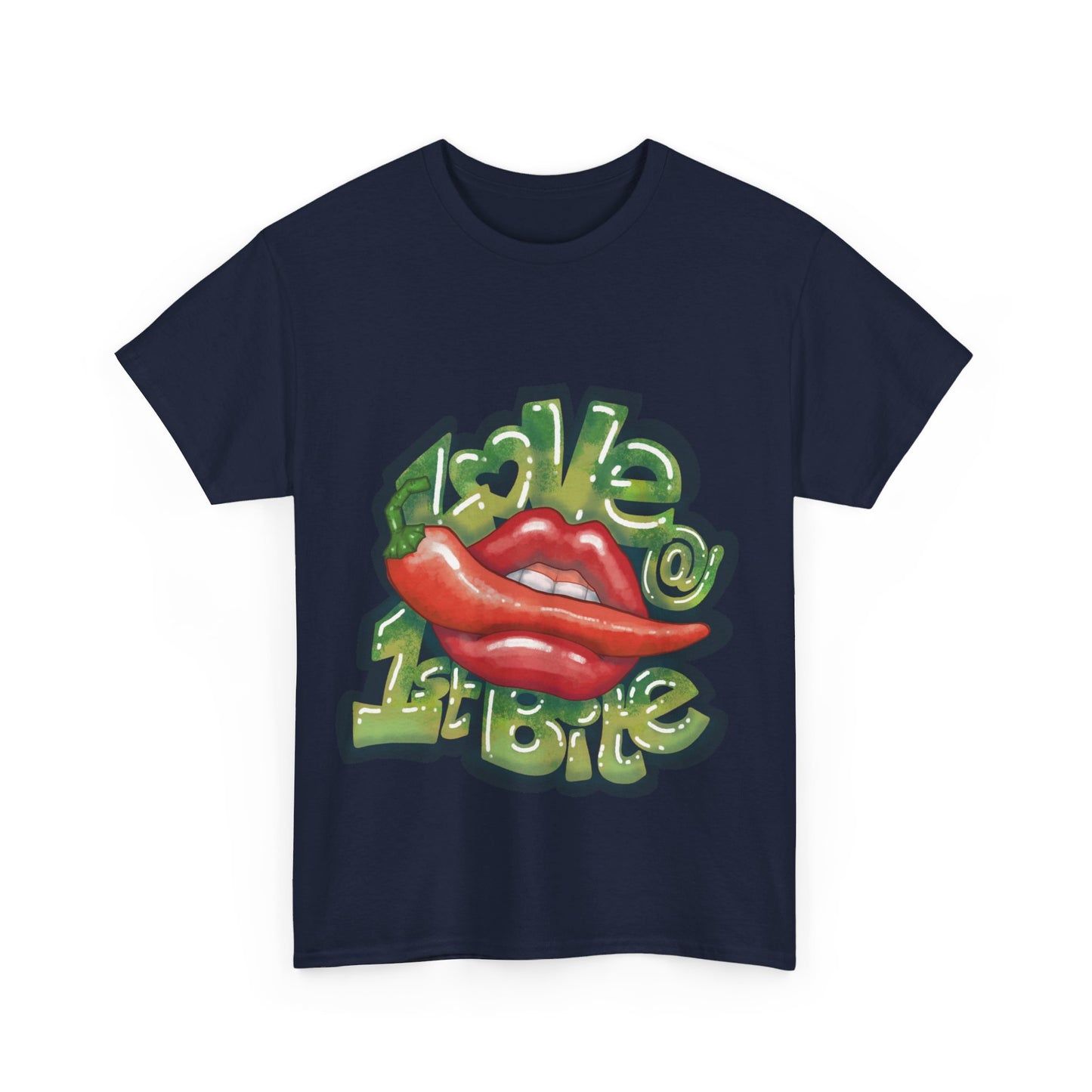 AU_Unisex Heavy Cotton Tee - LOVE @1ST BITE