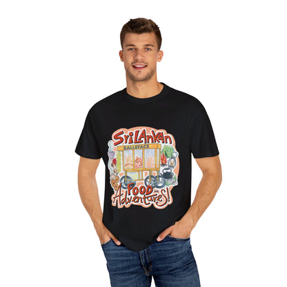 US-Unisex Garment-Dyed T-shirt -Sri Lankan Food Adventure