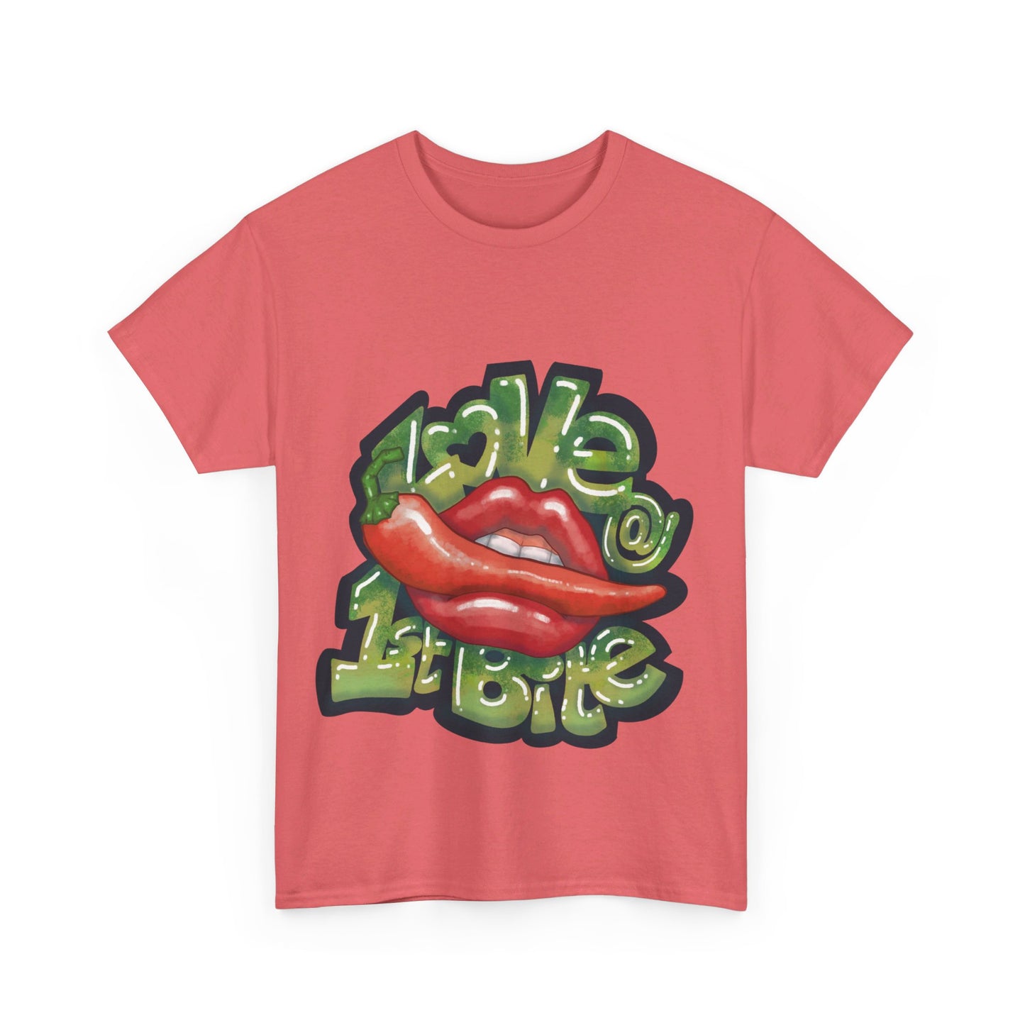 AU_Unisex Heavy Cotton Tee - LOVE @1ST BITE