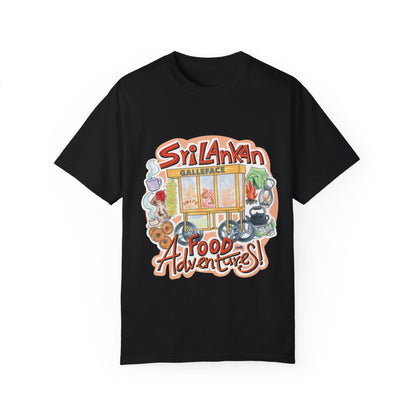 US-Unisex Garment-Dyed T-shirt -Sri Lankan Food Adventure