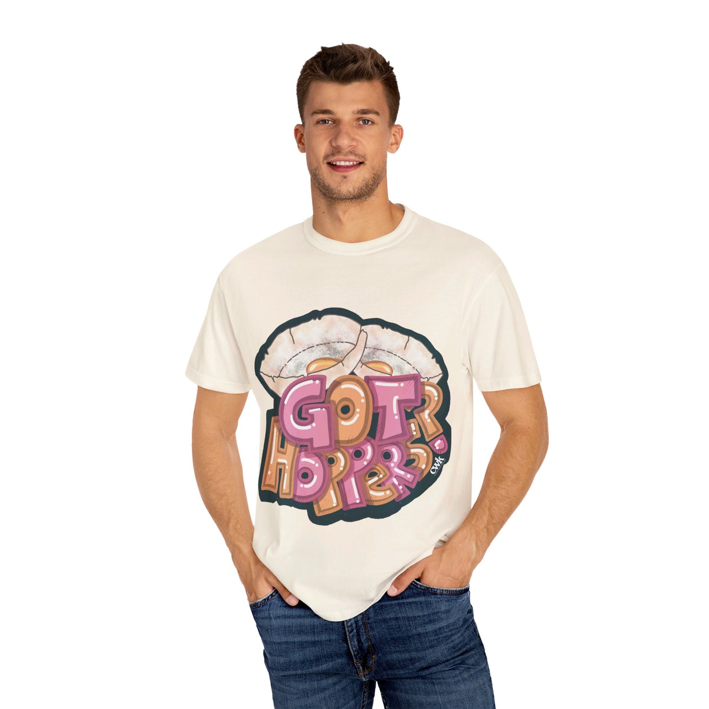 US-Unisex Garment-Dyed T-shirt-GOT HOPPERS?