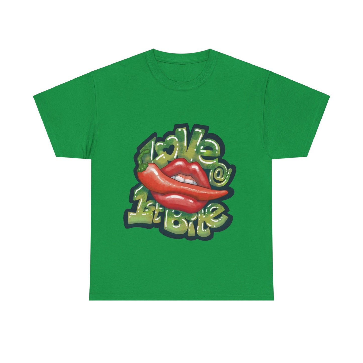 AU_Unisex Heavy Cotton Tee - LOVE @1ST BITE