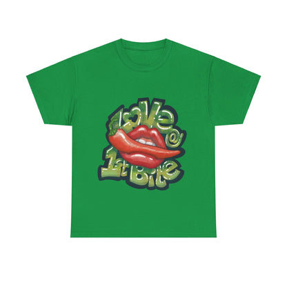 AU_Unisex Heavy Cotton Tee - LOVE @1ST BITE