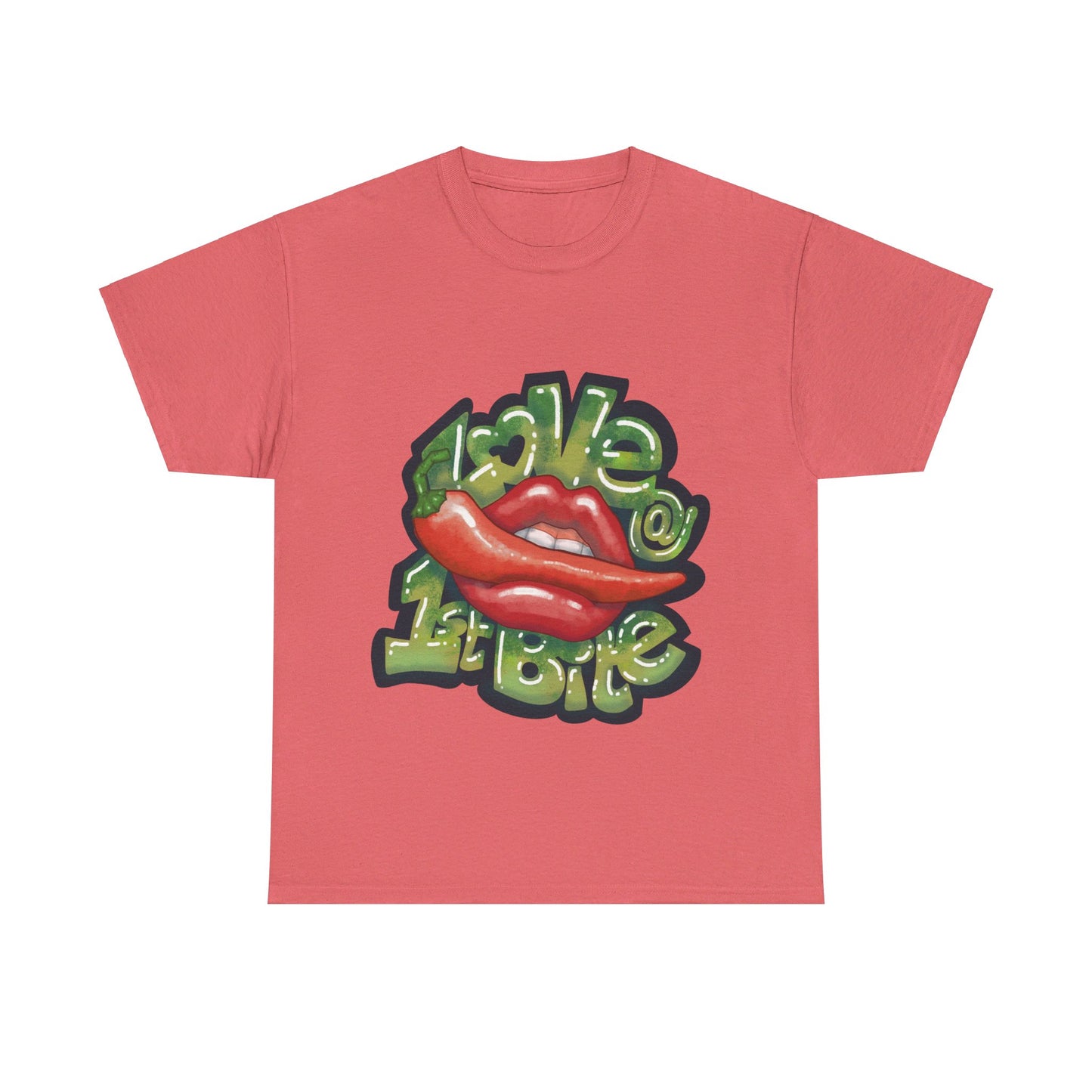 AU_Unisex Heavy Cotton Tee - LOVE @1ST BITE