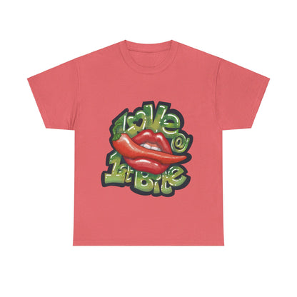 AU_Unisex Heavy Cotton Tee - LOVE @1ST BITE